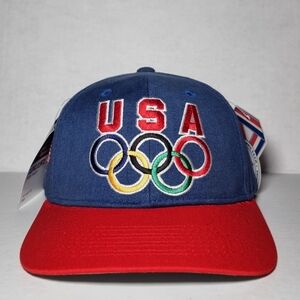 Nwt Vintage 90s USA Olympics Hat Cap Snapback 2026 Olympic Games 🔥